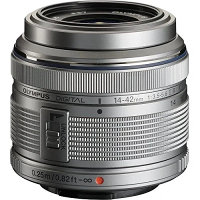 Immagine di OM SYSTEM OLYMPUS M.Zuiko Digital 14 42mm F3.5 5.6 IIR Argento Per Micro Quattro Terzi Sistema Fotocamera, Compact 3x zoom obiettivo