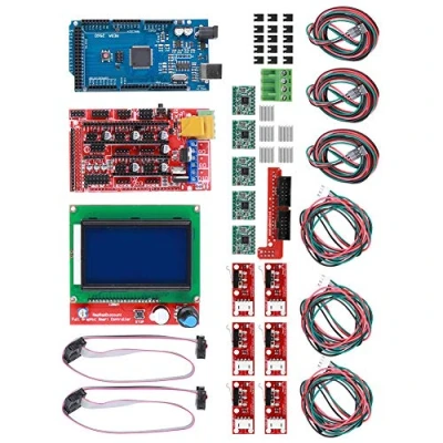Immagine di Kit Stampante 3D RAMPS 1.4 + per Controller Mega 2560 CH340 12864 Parti Scheda Chip A4988 Accessori Reprap