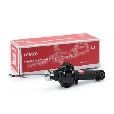 Immagine di KYB 3410047 Ammortizzatore Assale posteriore A pressione del gas doppio tubo con reggimolla Spina superiore, Occhiello inferiore
