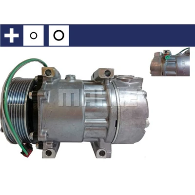 Immagine di MAHLE ORIGINAL ACP 128 000S Compressore Aria Condizionata SD7H15 24 PAG 46 R 134a con anello tenuta