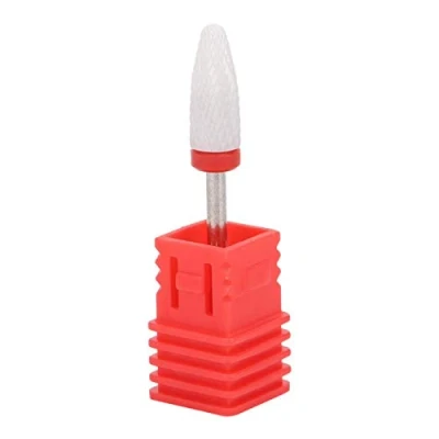 Immagine di Accessori per smerigliatrice elettrica a forma di testa mais con punta trapano unghie intagliare, lucidare le unghie(Rettifica fine F scatola rossa)