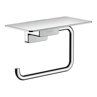Immagine di hansgrohe AddStoris Porta rotolo con mensola, cromo, 41772000