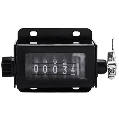 Immagine di Contatore di Conteggio in Plastica a 5 Cifre 0 99999 Clicker Meccanico Manuale Azzerabile Lap Tracker