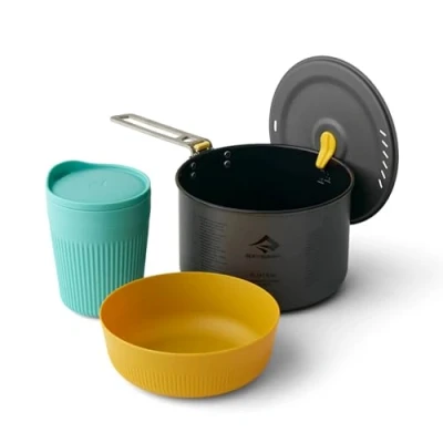 Immagine di Sea to Summit Frontier UL One Pot Cook Set [1P] [3 Piece] 2L w/ M Bowl and Ins Mug da cucina