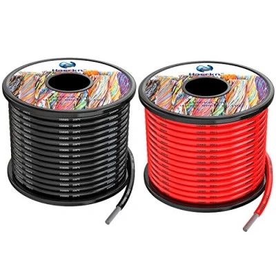 Immagine di Silicone fili elettrici 5.3mm² 10AWG 2x8metri Cavo Elettrico filo di rame stagnato a più Alta Temperatura Resistente