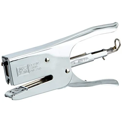Immagine di Molho Leone 76380 Cucitrice a pinza, Capacità 100 punti, Punti 24/6 e 24/8, Cucitura chiusa/aperta, Design ergonomico 100% acciaio, Caricamento posteriore, riciclabile, Argento