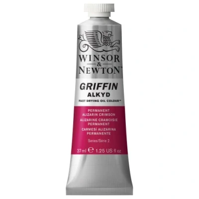 Immagine di Winsor &amp; Newton Griffin Alkyd Colore a olio, 37 ml, Cremisi