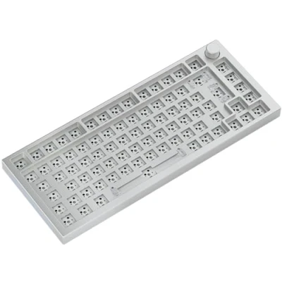 Immagine di Glorious gaming GMMK PRO 75% Barebones (solo struttura) Tastiera da mecc. modulare, TKL (75%), struttura 1,5 kg, RGB, personalizzabile, switch a 5 pin, layout internazionale / ISO Bianco