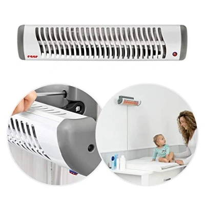 Immagine di Reer EasyHeat Lampada riscaldante da parete per bambini, design compatto