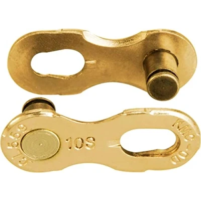 Immagine di KMC 10 Speed Missinglink, Collegamento Unisex Adulto, Ti N Gold, 2 Paia