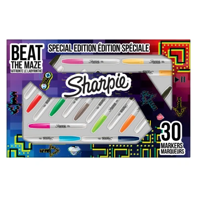 Immagine di Set di pennarelli permanenti Sharpie Beat the Maze a punta fine 30 pz