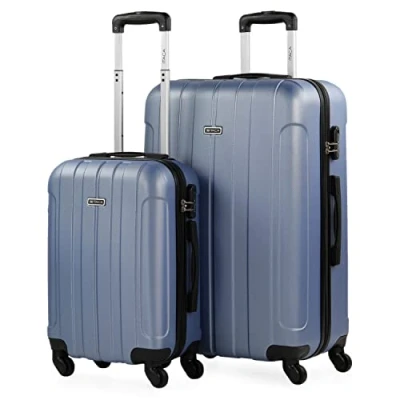 Immagine di ITACA Set Valigie Rigide Offerte. Valigia Grande Rigida, Media Rigida e Bagaglio a Mano. di con Lucchetto Combinazione TSA 771170B, Malva