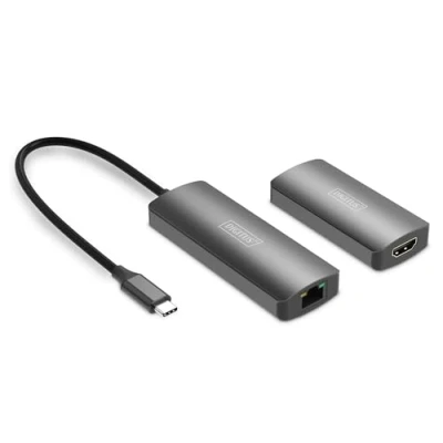 Immagine di Digitus DS 55343 USB 3.1, C® HDMI Extender su cavo di rete RJ45, comando 30 m