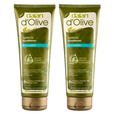 Immagine di 2 balsamo per capelli Dalan d&#039;oliva, volume 200 ml