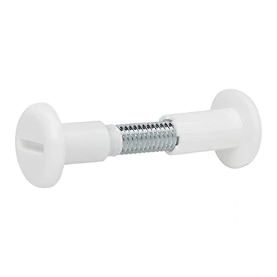 Immagine di 20 pezzi Viti a brugola SOTECH bianco Foro Ø 8 mm per legno spessore 31 40 con filettatura M6 Vite di collegamento armadi bussola in acciaio plastica