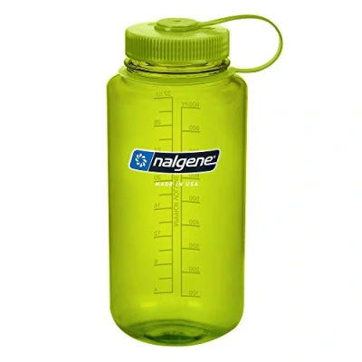 Immagine di Nalgene Sustain Borraccia in Tritan senza BPA, realizzata con materiale derivato dal 50% di rifiuti plastica, 907,2 g, imboccatura larga, verde primavera