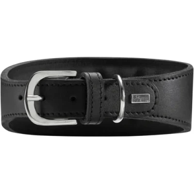 Immagine di HUNTER Super Soft Collare per levriero in pelle imbottita, 47 (S M), colore: Nero