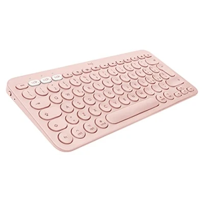 Immagine di Logitech K380 Tastiera Bluetooth Multidispositivo per Mac, Sottile e Compatta, Easy Switch fino a 3 Dispositivi, macOS / iOS iPadOS, Layout Italiano QWERTY, Rosa