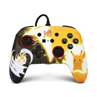 Immagine di Controller cablato avanzato PowerA per Nintendo Switch Pokémon: Pikachu vs. Meowth