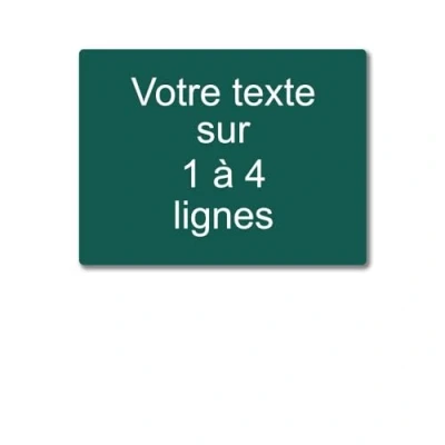 Immagine di Mygoodprice Targa con incisione personalizzata da 1 a 4 righe, 20 x 15 cm, adesiva, colore: Verde scuro