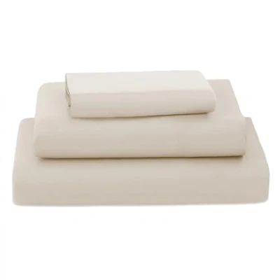 Immagine di Poligino Lenzuola Matrimoniali 180 Completo 4 Pezzi in Microfibre Lenzuolo con Angoli Sopra 2 Federa 50x80 180x190/200cm Beige