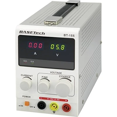Immagine di Basetech BT 155 Alimentatore da laboratorio regolabile 0 15 V/DC 5 A 75 W Num. uscite 1 x