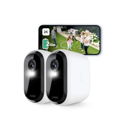 Immagine di ARLO ESSENTIAL2 XL 2K OUTDOOR CAMERA 2 PACK VMC3252 100EUS WLAN IP Kit videocamere sorveglianza con camere 2688 x 1520 Pixel