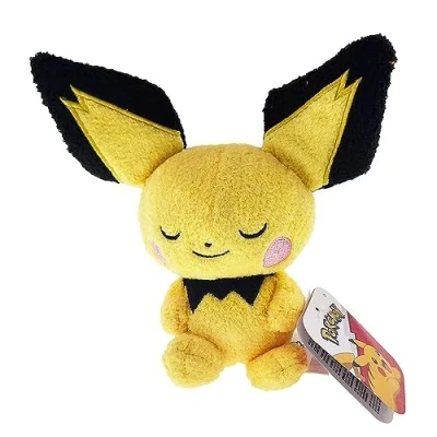 Immagine di PoKéMoN Pichu Sleeping Plush 5 Pollici Premium Plush, Multicolore