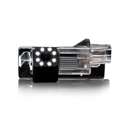 Immagine di Dynavsal 8LED Night Visions Telecamera Inversa luce targa 170 Grandangolare HD Color Impermeabile Auto Posteriore per Renault Fluence /Clio 4 / Captur Duster Megane Dacia Lodgy