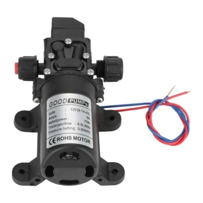 Immagine di Pompa autoadescante Una Membrana, a membrana ad alta Pressione, DC 12V 0.9Mpa 6L/Min 70W pressione per acqua Roulotte Giardino
