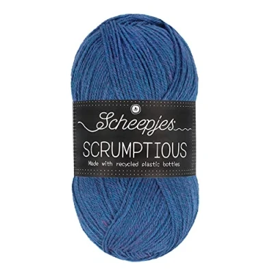 Immagine di Scheepjes Scrumptious Cotone Filato, Poliestere Riciclato 50% Acrilico, 356 Concord Grape Pie, 5x100g, 5 unità