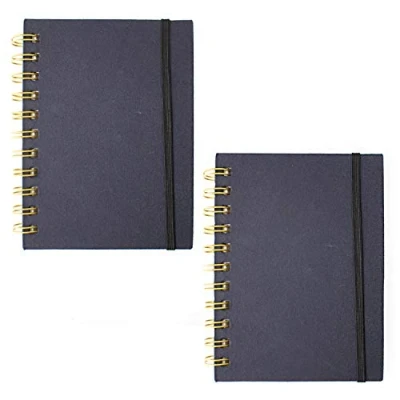 Immagine di Artway Indigo Quaderno da disegno rilegatura a spirale fatto mano A6 verticale Confezione 2