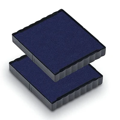 Immagine di Trodat Cartucce di Ricambio 6/4924 per Timbri Printy 4924, 4940, 4724 e 4740, confezione da 2 Tamponi, Colore Blu, Forma Quadrata 40 x mm, Inchiostro Indelebile