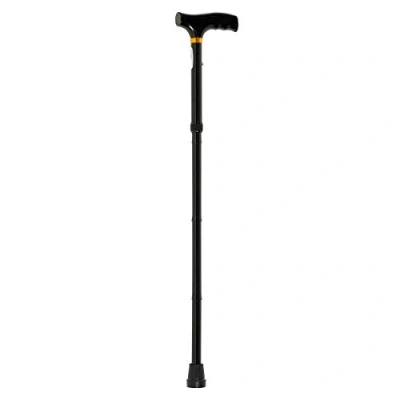 Immagine di Homecraft pieghevole Bastone con manico in legno (piccolo), colore nero