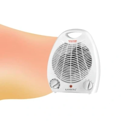 Immagine di Kamberg Radiatore Soffiante Bagno Riscaldatore a soffiaggio Basso consumo Silenziatore 2000 W Bianco