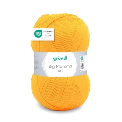 Immagine di Gründl Big Mamma uni (lana per maglieria, set uncinetto, filato maglieria e uncinetto effetto lana, 100 % poliacrilico, 400 g / 1040 m, spessore del ferro: 3,5 4,5, 1 x g), Ice mint