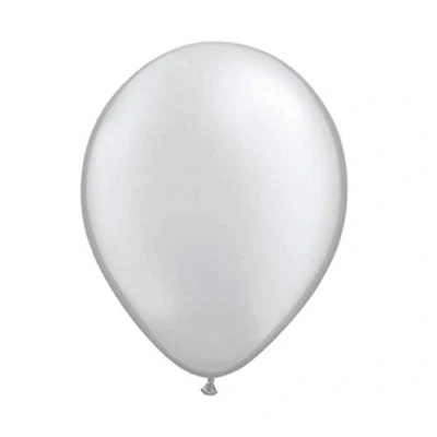 Immagine di Palloncini metallizzati argento 30 cm 10 pezzi
