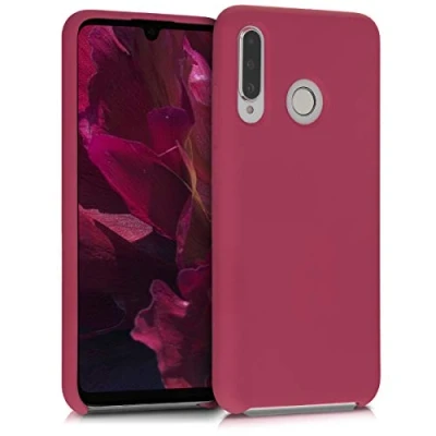 Immagine di kwmobile Cover per Huawei P30 Lite Custodia Back Case Smartphone in Silicone TPU Protezione Gommata fucsia matt