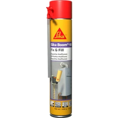 Immagine di Sika Schiuma espandibile Boom 180 poliuretanica autoestensibile per uso generale Applicata con ugello Facile applicazione Multiuso Interno ed esterno 750 ml