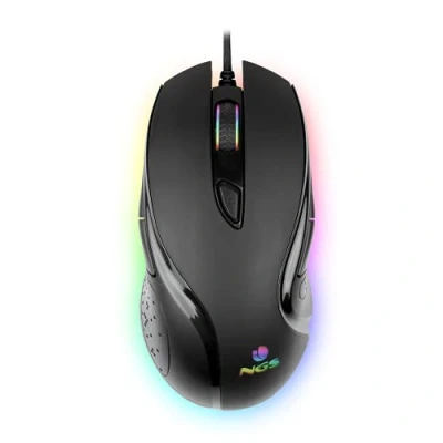 Immagine di NGS GMX 125 Mouse Gaming con Cavo USB Compatibile PC/PS4/PS5/XBOX One/XBOX X/XBOX S, Ottico 800/1200/1600/4800/6400/7200dpi Luci LED a 7 Colori e 8 Pulsanti Programmabili, Plug&amp;Play