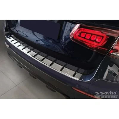 Immagine di Avisa Protezione paraurti Posteriore in Acciaio Inox Compatibile con Mercedes GLC (X253) 2015 2019 &amp; Facelift &#039;Strong Edition&#039;