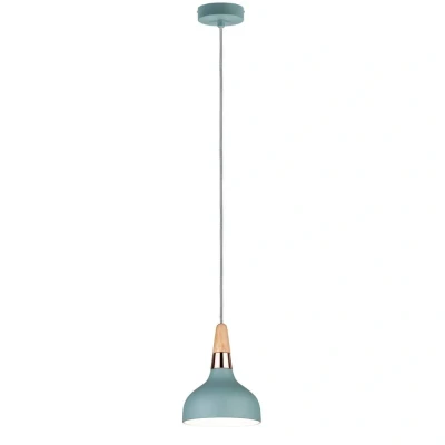 Immagine di Paulmann Neordic Juna 79652 Lampada a sospensione LED (monocolore) E14 20 W Verde Soft, Rame, Legno
