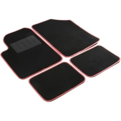 Immagine di START ESSENTIAL 9707 Set tappetino Tessile, PVC, PP(Polipropilene) anteriore e posteriore 4 Rosso, nero
