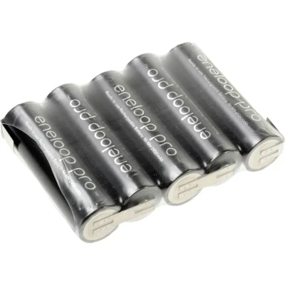 Immagine di Pacco batteria 5x Stilo (AA) Panasonic eneloop Pro Reihe F1x5 linguette a saldare Z NiMH 6 V 2450 mAh