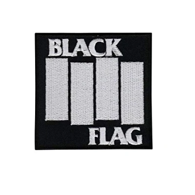 Immagine di SigitasTrading Black Flag Toppa ricamata termoadesiva applique