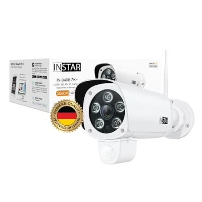 Immagine di INSTAR IN 9408 2K+ LAN/WLAN ws 101665 WLAN IP Videocamera di sorveglianza 2560 x 1440 Pixel