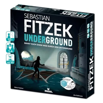 Immagine di moses ebastian Sebastian Underground, 3D dell&#039;autore, Gioco di società cooperativo Marco Teubner, con Atmosfera Thriller Fitzek, Colore Nero, 90179