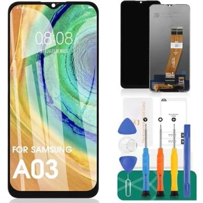 Immagine di Schermo TFT di ricambio per Samsung Galaxy A03 LCD Touch Screen SM A035G Kit riparazione digitalizzatore (nero, 162 mm)