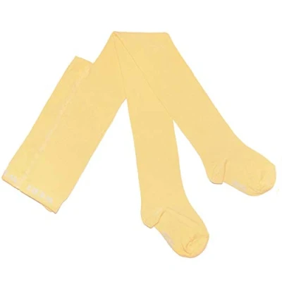 Immagine di Weri Spezials, collant per bambini e bambine, in tinta unita, diversi colori alla moda, Vaniglia, 98 cm 104