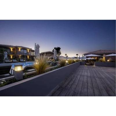 Immagine di SLV 231410 Arrock Granite Lampada da terra per esterni LED (monocolore) E27 15 W Grigio Granito (opaco)